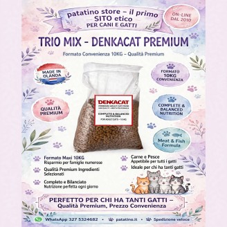 Denkacat Denkycat Crocchette Trio Mix 15 KG