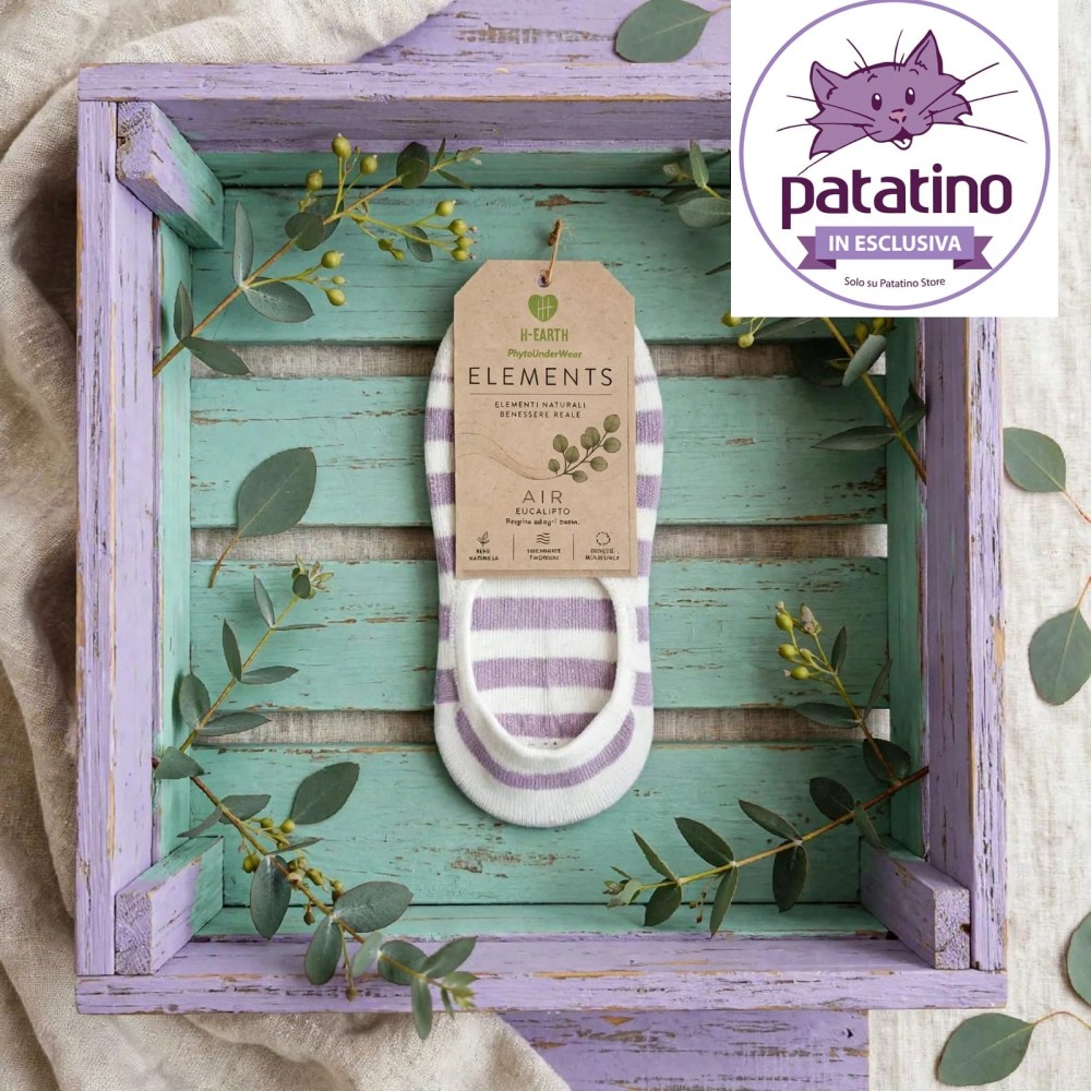 H-earth Eco fantasmino in Eucalipto base Bianco Lilla
