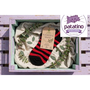 H-earth Eco fantasmino in Eucalipto base Nero Rosso