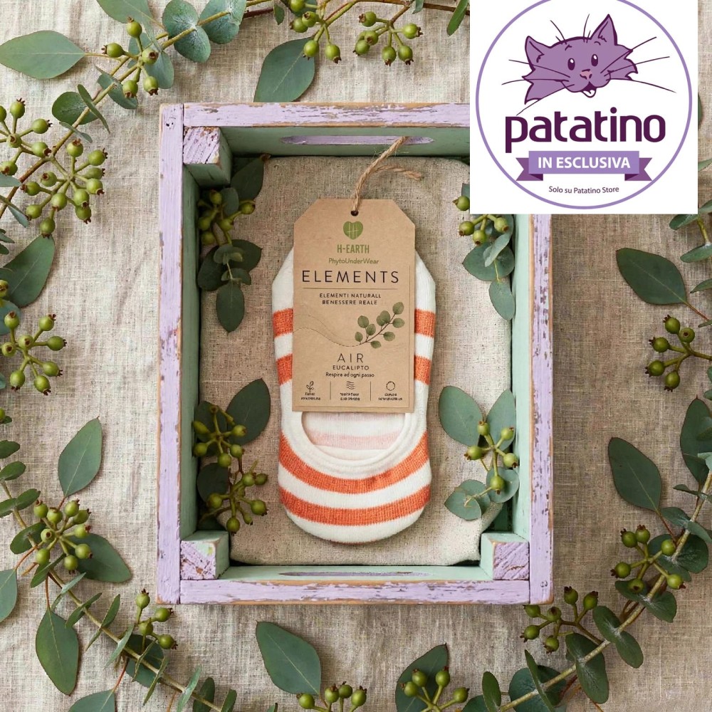 H-earth Eco fantasmino in Eucalipto base Bianco Arancione