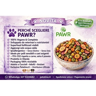 copy of Pawr Crocchette Vegan 750 gr Golden Glow *Gluten & Soia Free*