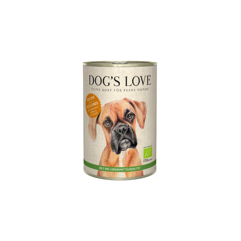 DOG'S LOVE ORGANIC TURKEY WITH VEGETABLES 400 gr