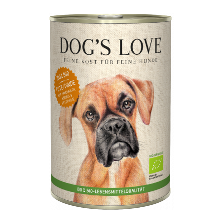 DOG'S LOVE ORGANIC TURKEY WITH VEGETABLES 400 gr