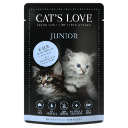 cat's love umido vitello per gatti cuccioli kitten