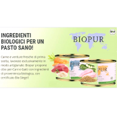 Biopur 200gr Bio Pollo riso carote per cane *GLUTEN FREE*