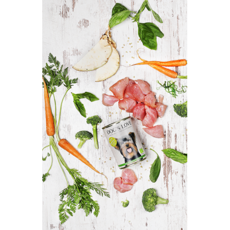 Dog's Love 400 gr Bio Pollo grano saraceno sedano Gluten Free