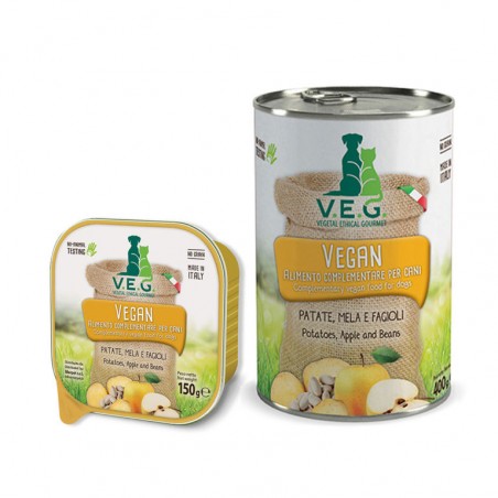 V.E.G.  400gr Vegetal Ethical Gourmet Umido Patate Mela Fagioli