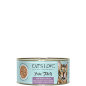 Cat's Love 100 gr Puro Filetti al Pollo e Salmone  naturale Grain Free