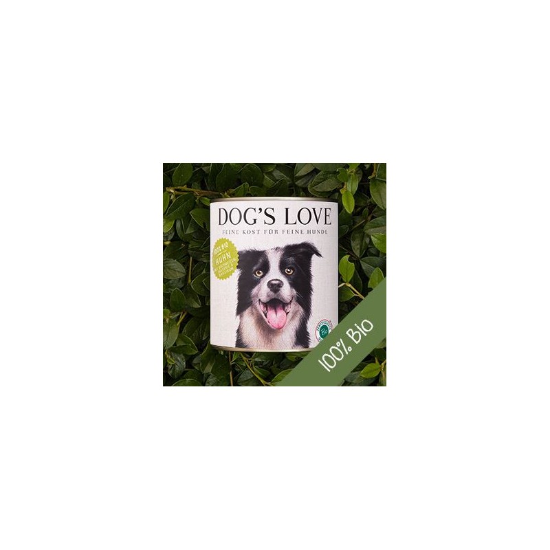 Dog's Love Organic Chicken weat food for dog 400 gr