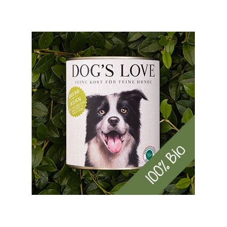 Dog's Love Organic Chicken weat food for dog 400 gr