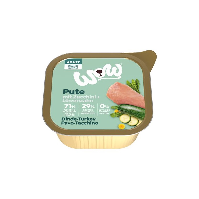 Wow Adult Turkey with courgette150 gr