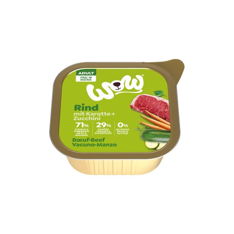 Wow 150gr Manzo per cane Grain Free