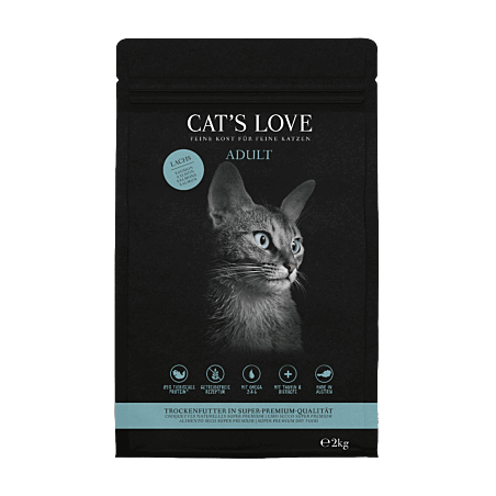 Cat's Love Crocchette Adult al Salmone 2 kg  Gluten Free