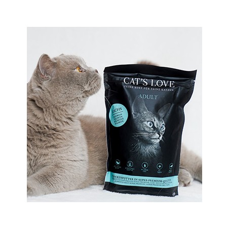 Cat's Love Crocchette Adult al Salmone 2 kg  Gluten Free