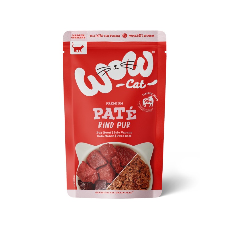 Wow al Manzo puro patè 125 gr Grain Free Adulti - Sterilizzati