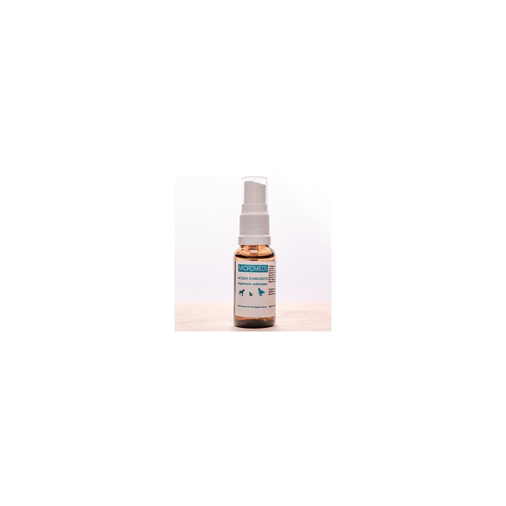 Micromed Vet 20ml Acqua d'argento colloidale 40 ppm  SPRAY