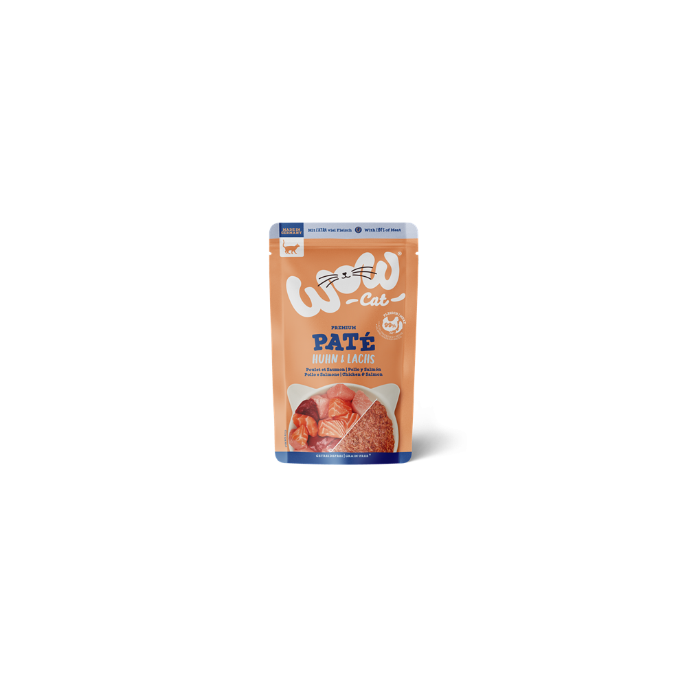 Wow al Pollo con Salmone patè 125 gr Grain Free Adulti - Sterilizzati