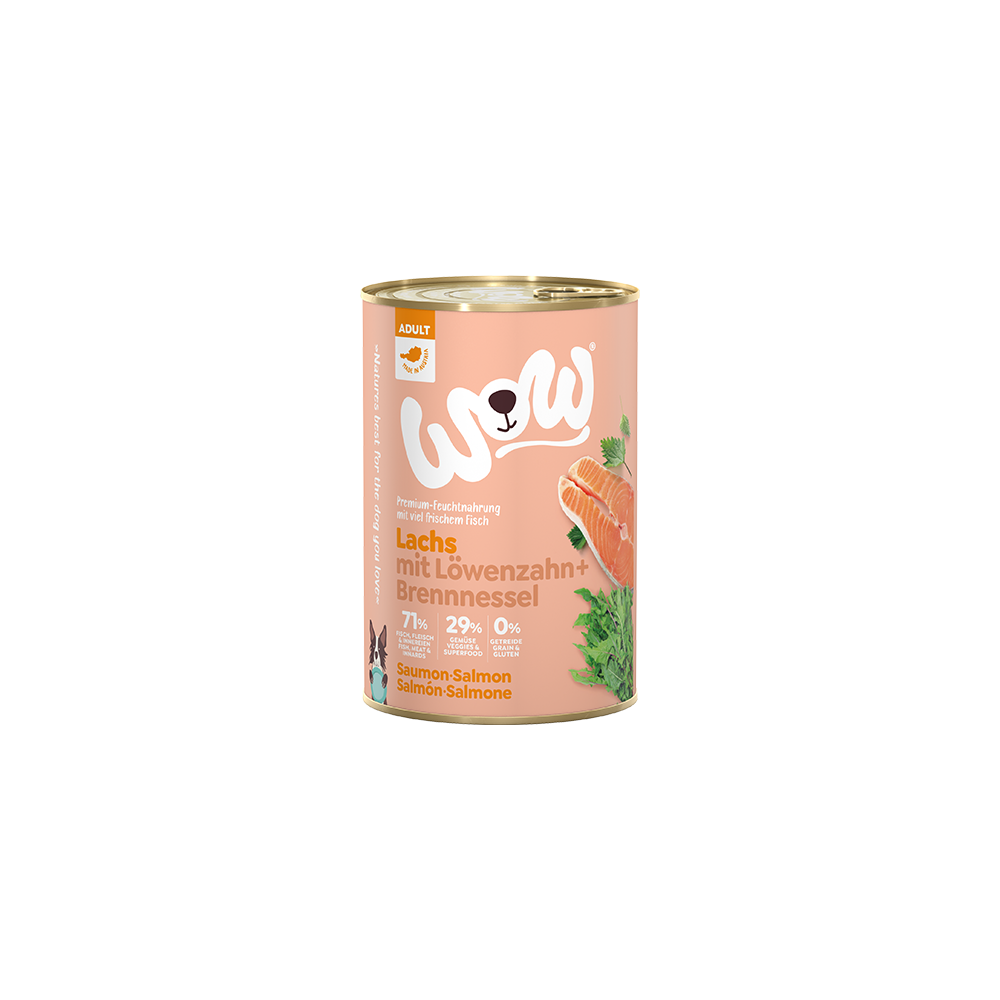 Wow umido  400 gr al Salmone per cane Grain Free