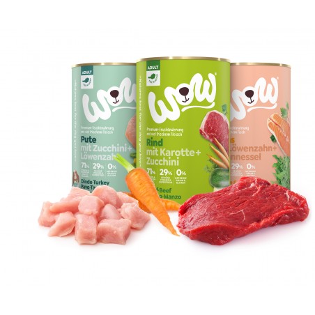 copy of Wow Adult Turkey with courgette150 gr