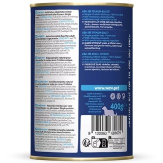 Wow umido al Manzo 400 gr Monoproteico Grain Free