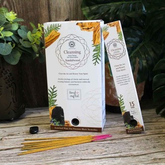 Green Tree Incenso Gemstone Healing Tormalina Nera