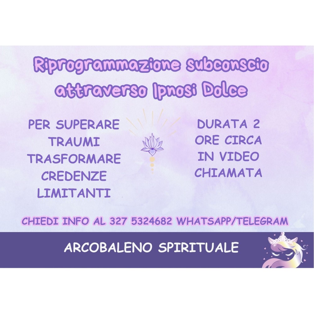 Riprogrammazione Subconscio attraverso l'Ipnosi dolce