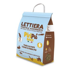 Piripù Basic Lettiera per Gatti e Piccoli Roditori 6LT