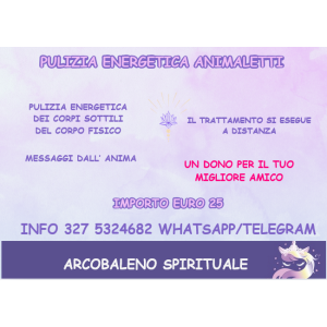 Trattamento Pulizia Energetica a distanza per  Anima-li