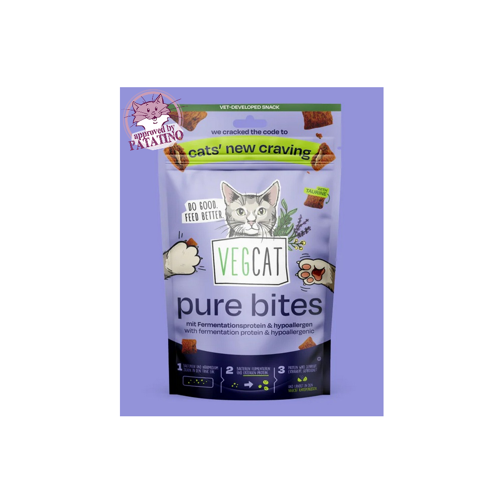 VegCat Pure Bites snack Vegan per gatti 60 gr