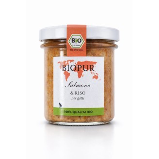 BioPur 12x100gr Salmone e Riso per gatto * Gluten Free*