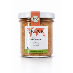 BioPur 12x100gr Salmone e Riso per gatto * Gluten Free*