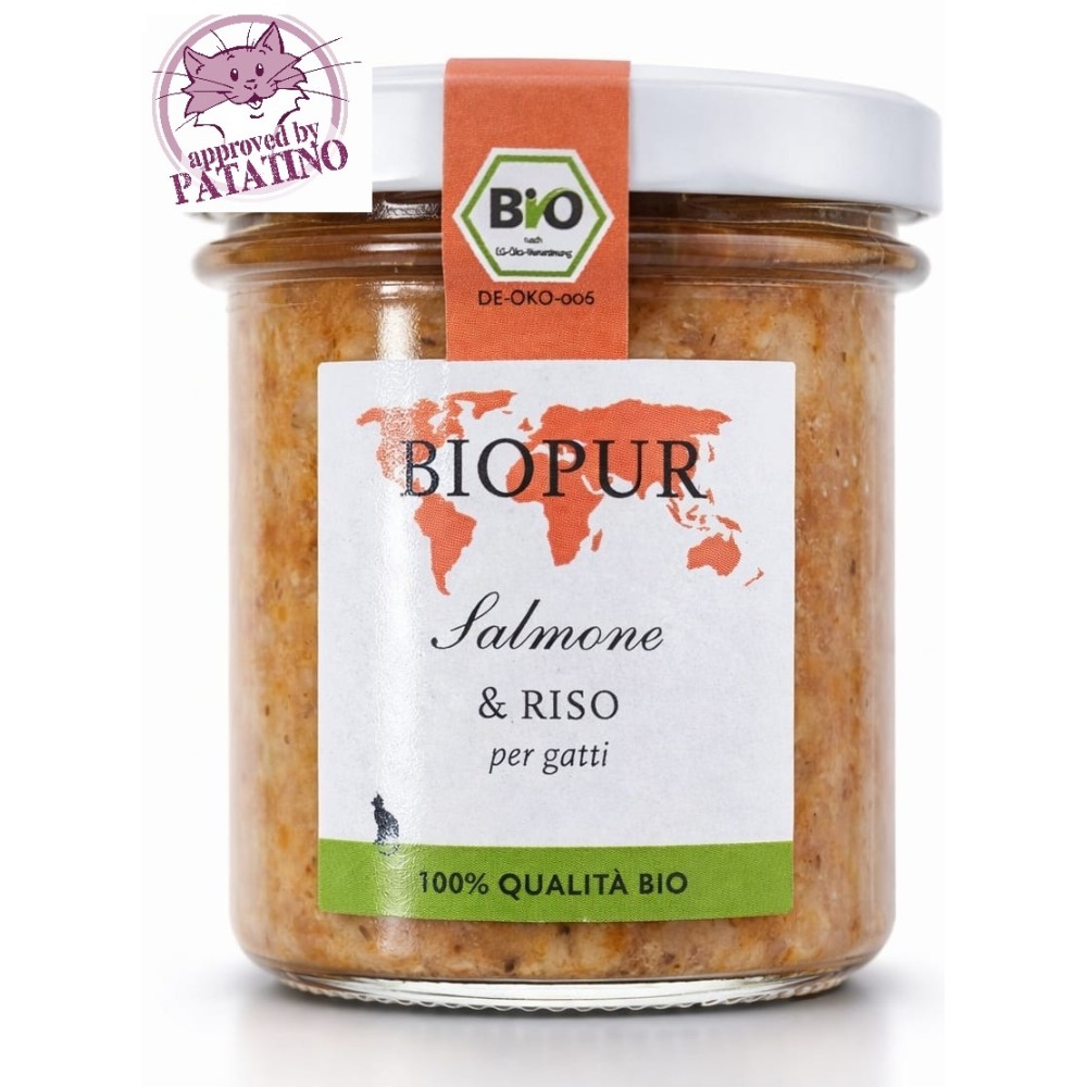 BioPur 12x100gr Salmone e Riso per gatto * Gluten Free*