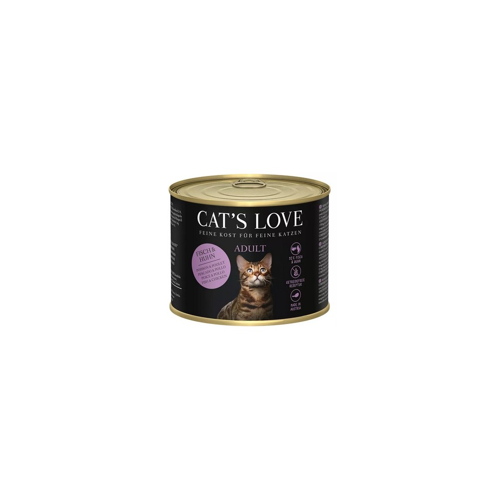 Cat's Love 200 gr Salmone + Pollo in gelatina naturale Gluten Free