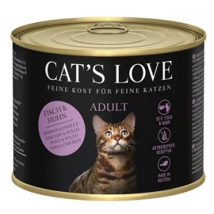 Cat's Love 200 gr Salmone + Pollo in gelatina naturale Gluten Free