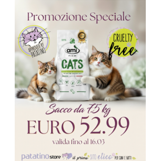 Amì 7.5 kg Crocchette Vegan...