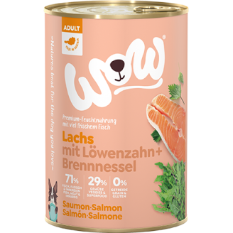 Wow umido 6x400 gr al Salmone per cane Grain Free