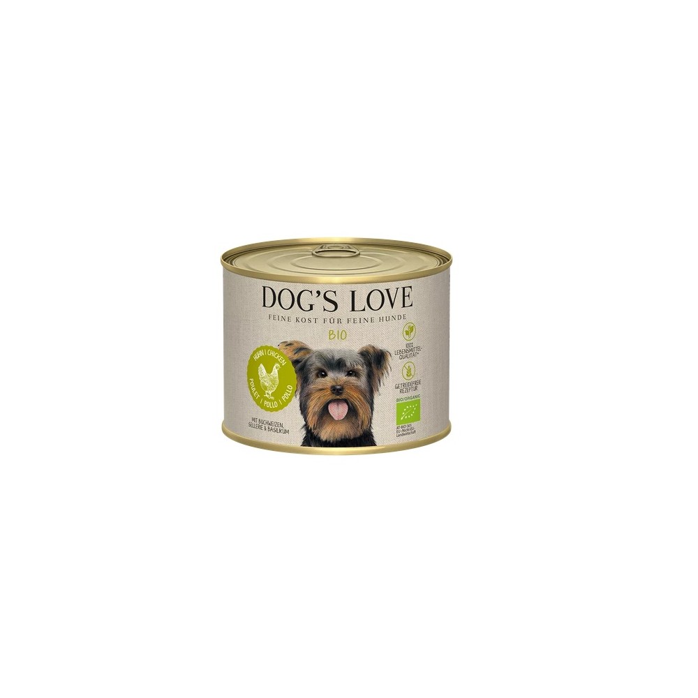 Dog's Love 200gr Pollo Biologico grano saraceno sedano Gluten Free