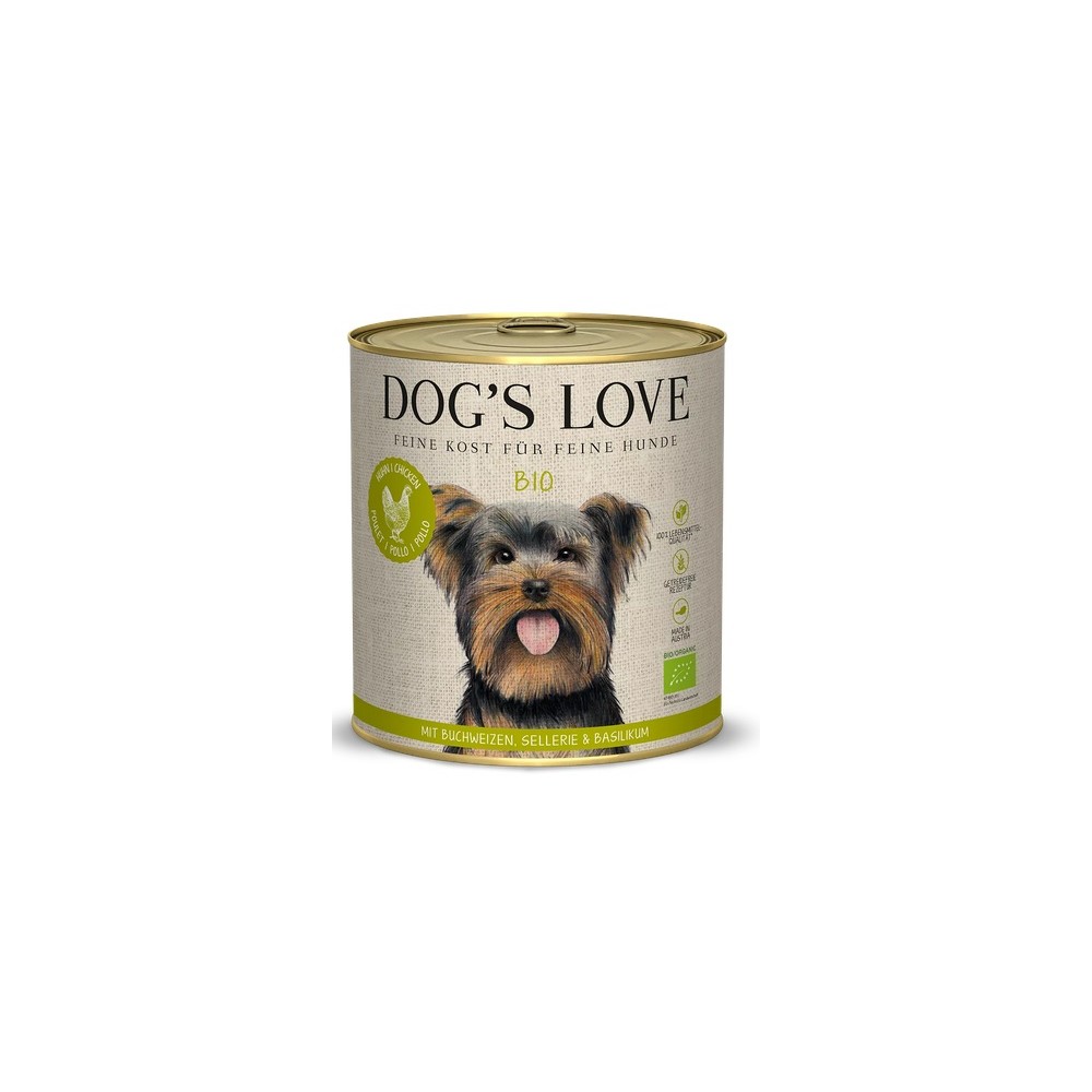 Dog's Love 800gr Bio Pollo grano saraceno sedano Gluten Free