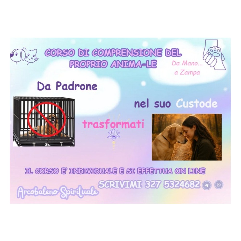 Corso da Padrone a Custode del tuo Anima-le