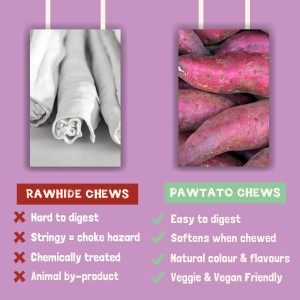 Pawtato Spinach and Kale Sticks 120g Benevo