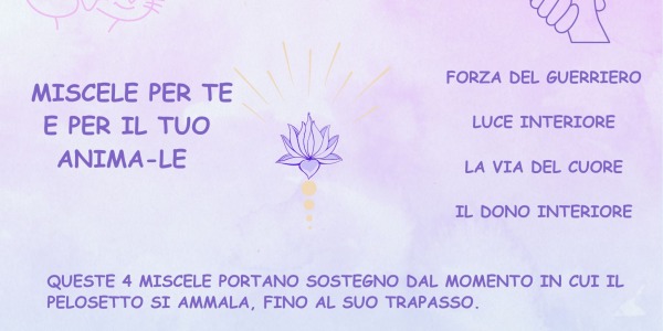 fiori di bach per te e per il tuo pelosetto